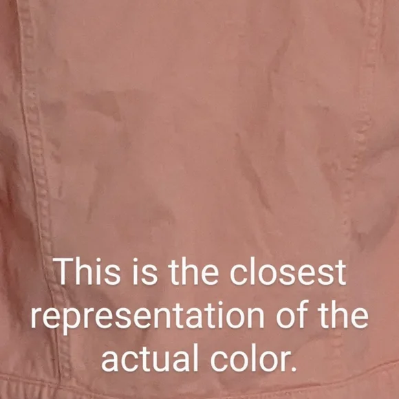 🛑NOT AVAILABLE🛑 Faded Glory peach women's denim jacket, size small (4-6) - Picture 14 of 15
